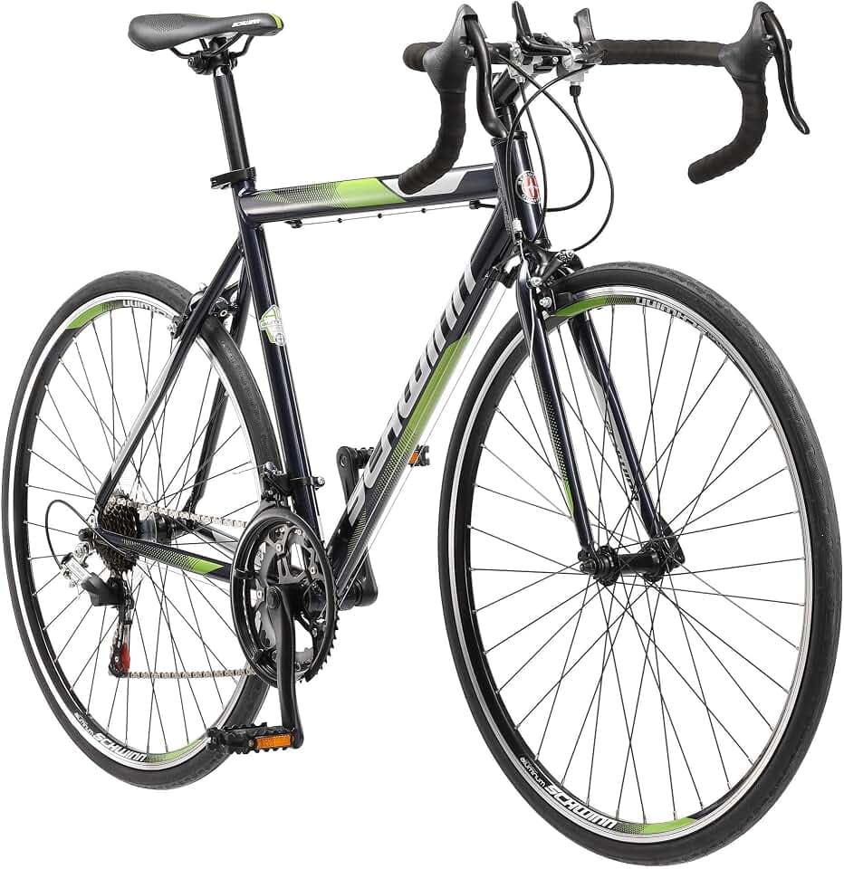 Schwinn Volare 1300 Road Bike, 700c Mens and Womens Bike, 14-Speed Drop Bar Road Bicycle, Aluminum Frame, Sport Tires, Fitness Seat, Alloy Caliper Brakes, Adult Bicycle