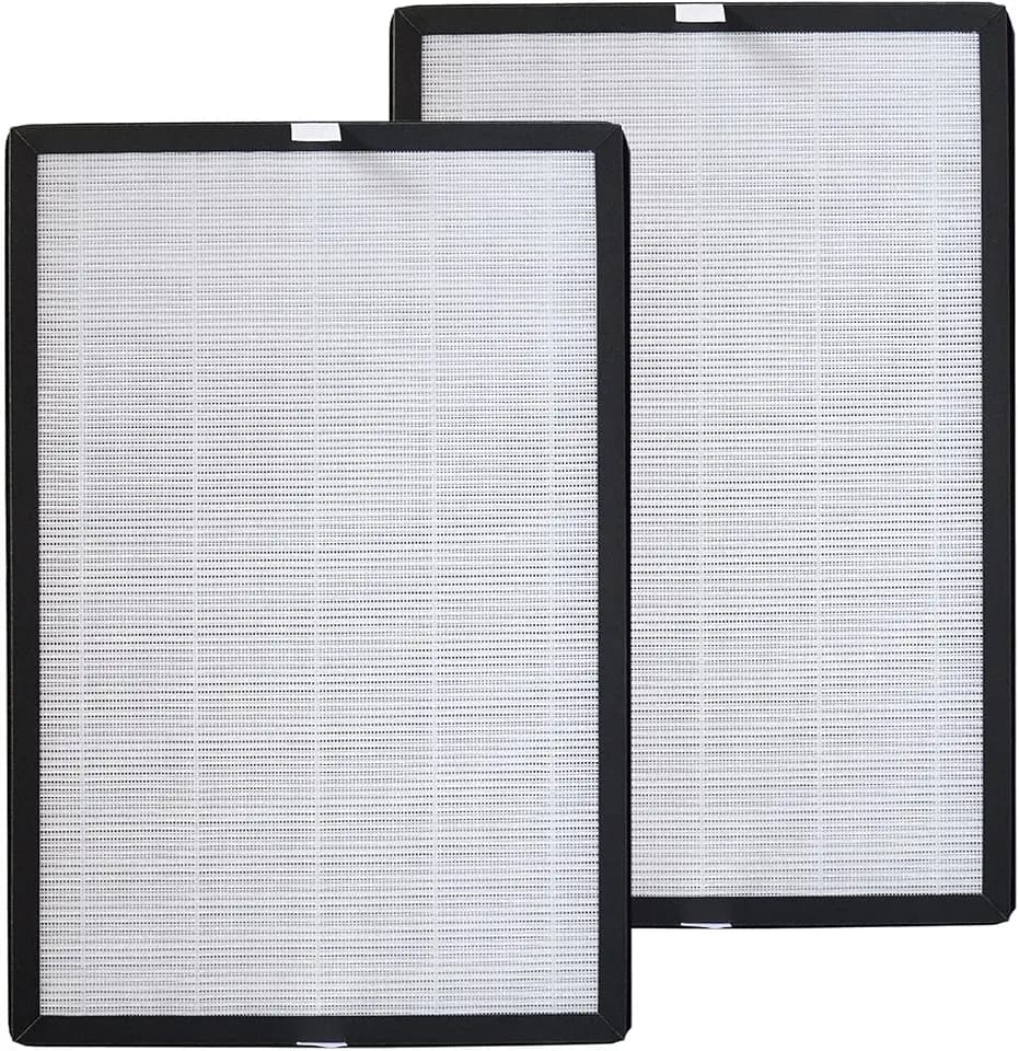 PUREBURG BAP20 Ersatz-Filter kompatibel mit Bagotte Luftreiniger BAP20, Teilenummer BAP20-HF, Aktivkohle und True HEPA 2er-Pack