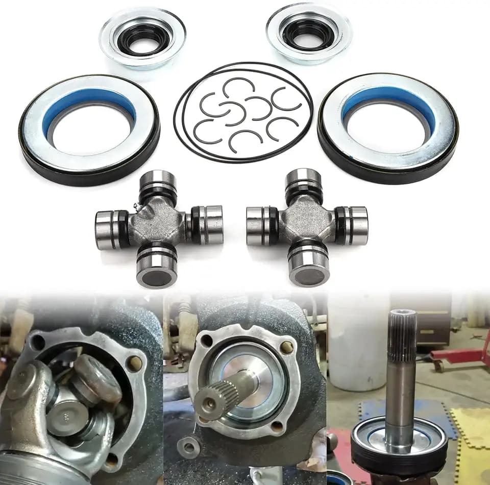 2014835 Front Axle Seal U Joint Kit & Inner Knuckle Oil Seals & Outer Tube Seals & Hub O-Rings for 2005-2015 Ford F250 F350 Super Duty, for Dana 60 Replace 2017426 54983 SPL55-3X 25-332X