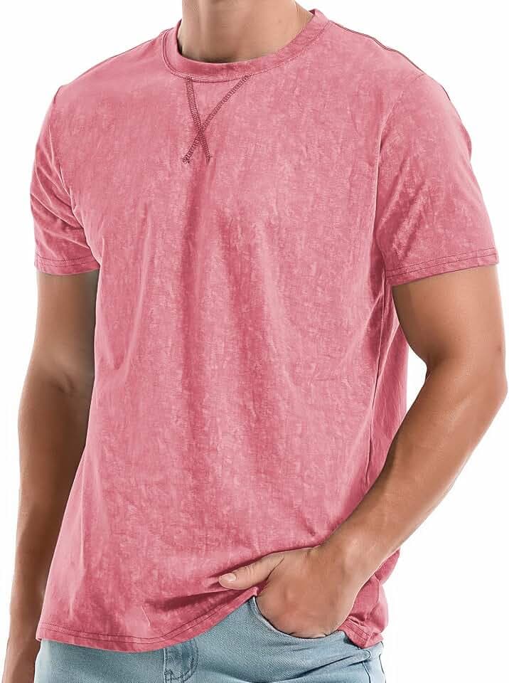 KLIEGOU Men's T-Shirts - Premium Cotton Crew Neck Tees S - 4XL