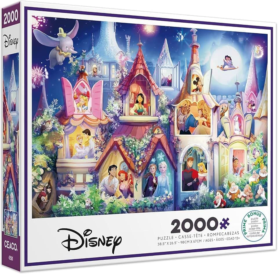 Ceaco - Disney Princess Castle - 2000 Piece Jigsaw Puzzle for Adults