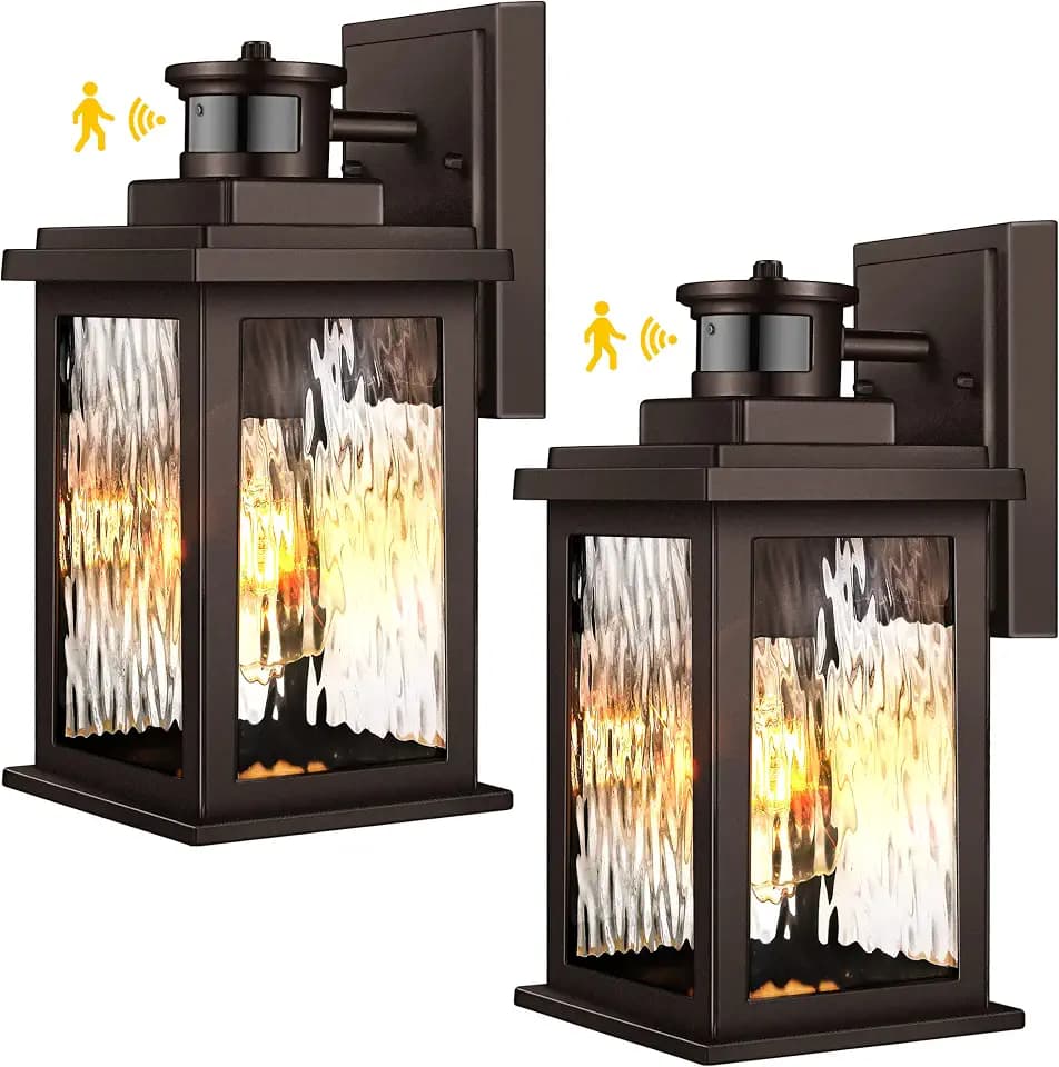 VIANIS Exterior Light Fixture with Motion Sensor, Outdoor Porch Lights