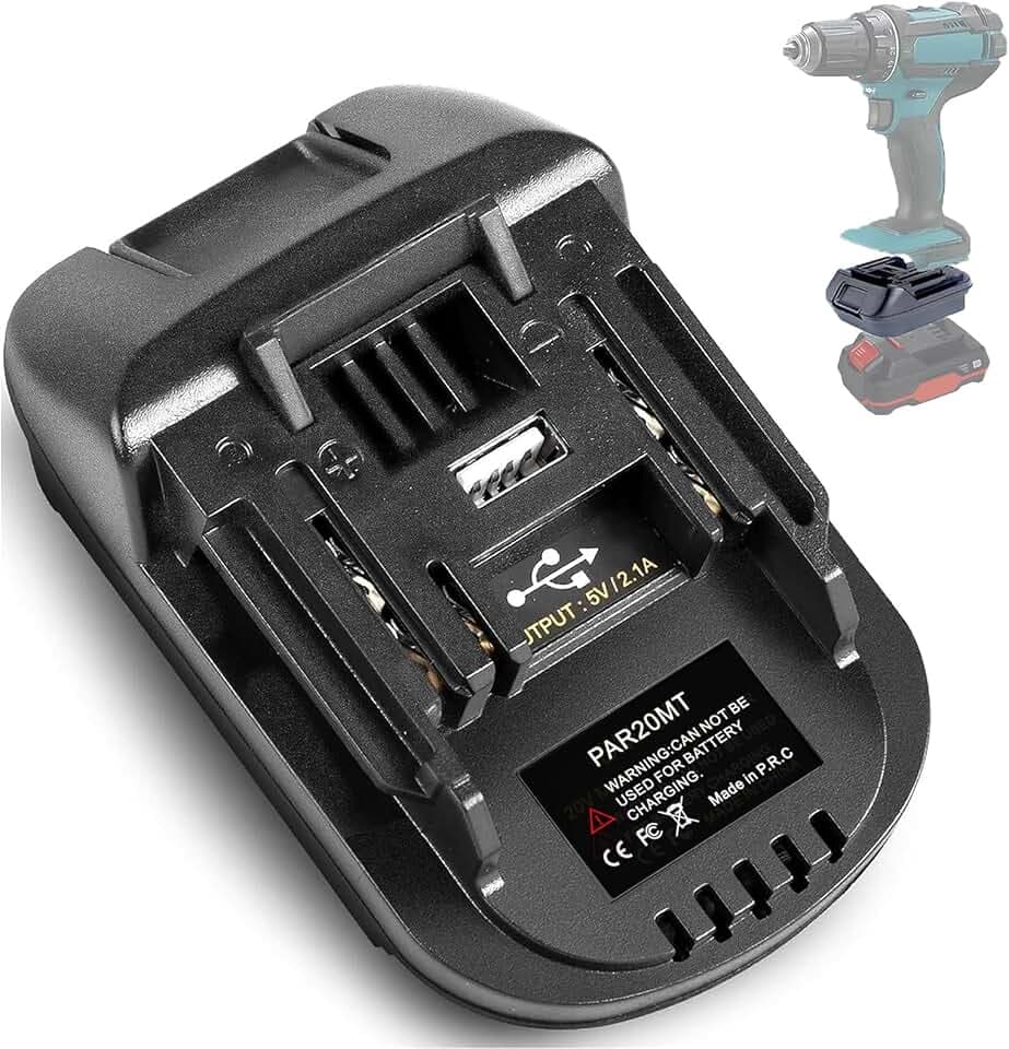 TPDL Akku Adapter für Parkside auf für Makita Elektrowerkzeug,Batterieadapter Konverter für Parkside XTEAM Serie 20V Pap 20 B1 B3 A1 auf Für Makita 18V Li-Ion Elektrowerkzeug