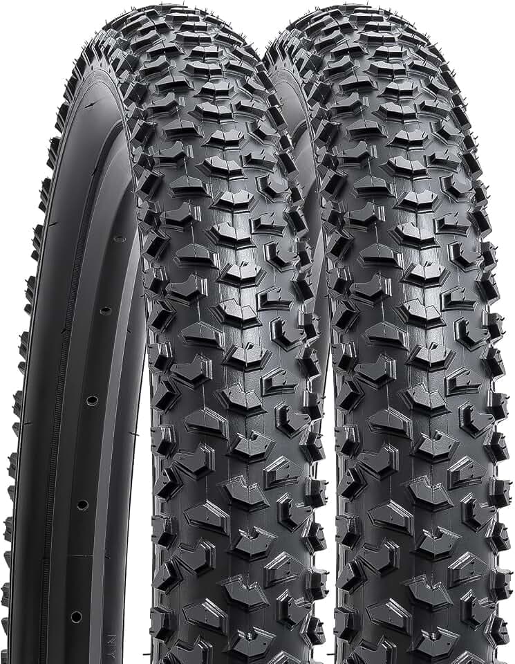 YunSCM 2Pcs Faltbare 24 Zoll Fahrradreifen 24X2.125 Mantel 57-507 Kompatibel 24x2.10 24x2.125 24x2.25 Stadt/Straße/Mountainbike Reifen