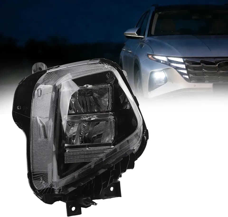 Dasbecan Right Side LED Headlight Compatible with 2022-2024 Hyundai Tucson