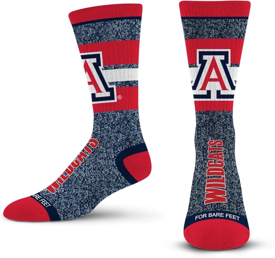 For Bare Feet NCAA Marble Spotlight Crew Sock