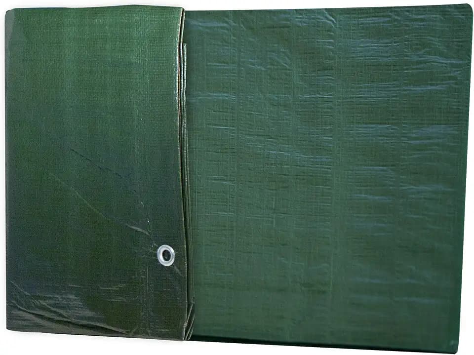 Windhager Schutzplane LIGHT, Holz-Schutzplane, Allzweckplane, Abdeckplane für Draußen, Gewebeplane, Grammatur 80 g/m², 3 x 5 m, 07039, Grün