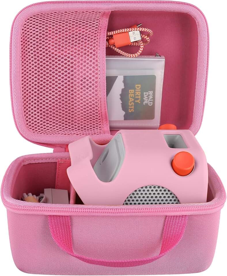 co2CREA Hard Case for Yoto Player 4th 3rd Kids Audio Speaker, Pink