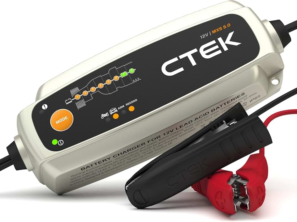 CTEK MXS 5.0 Batterieladegerät 12V, 5A, Auto & Motorrad mit AGM-Modus