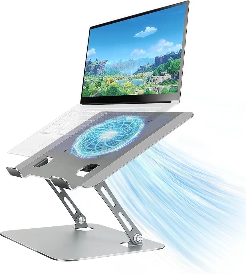 Laptop Cooling Stand with Fan and One Key Switch