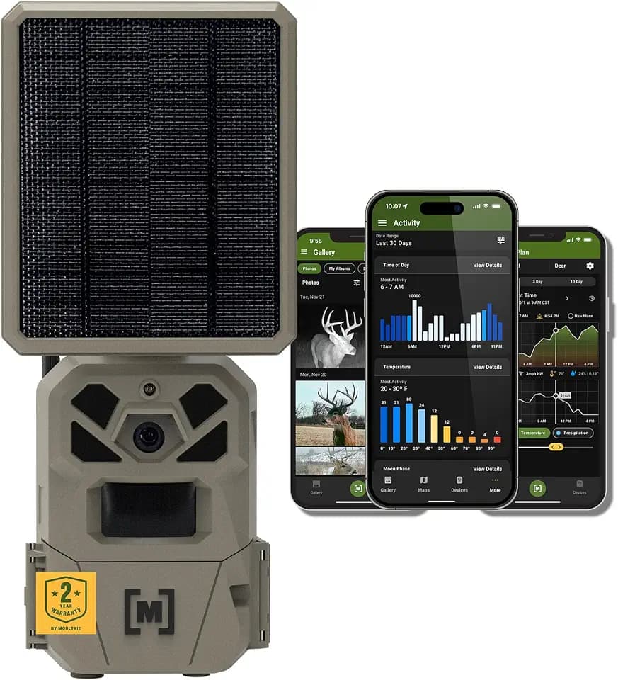 Moultrie Edge Solar Cellular Trail Camera - Integrated Solar, 40MP