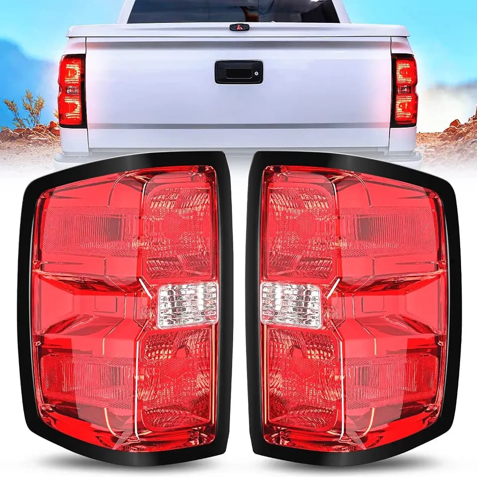 Nilight Tail Light Assembly Compatible with 2014-2018 Chevy Silverado