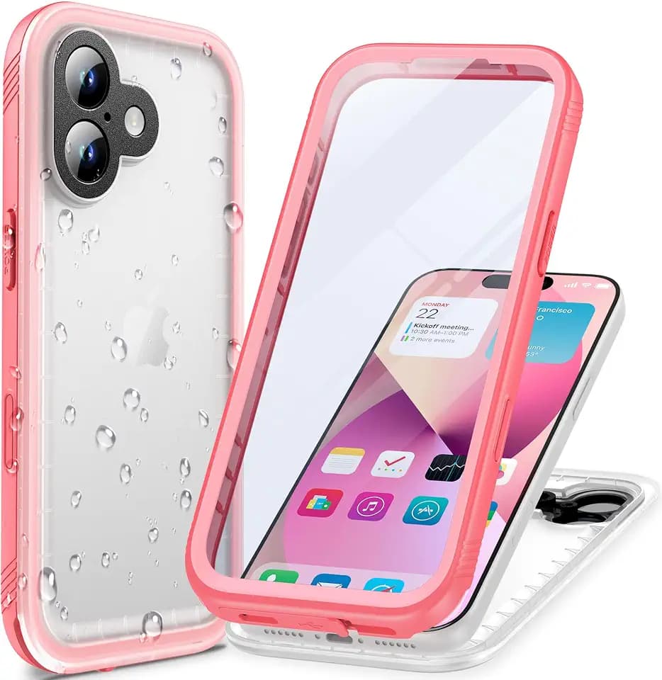 Cozycase TOP Military IP68 Waterproof Case for iPhone 17 Pink