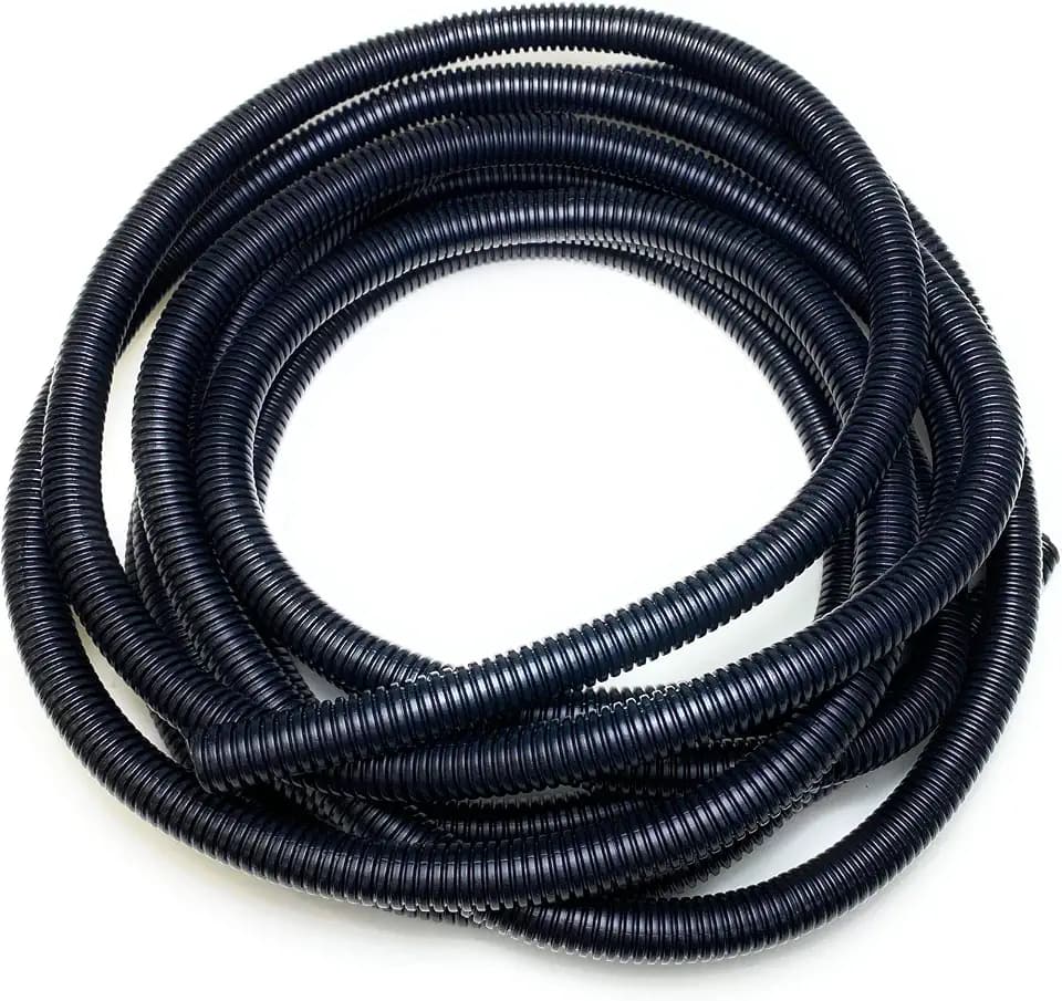 PE-Wellrohr, flexibel, nicht geteilt, 23 mm – 2 m, Schwarz