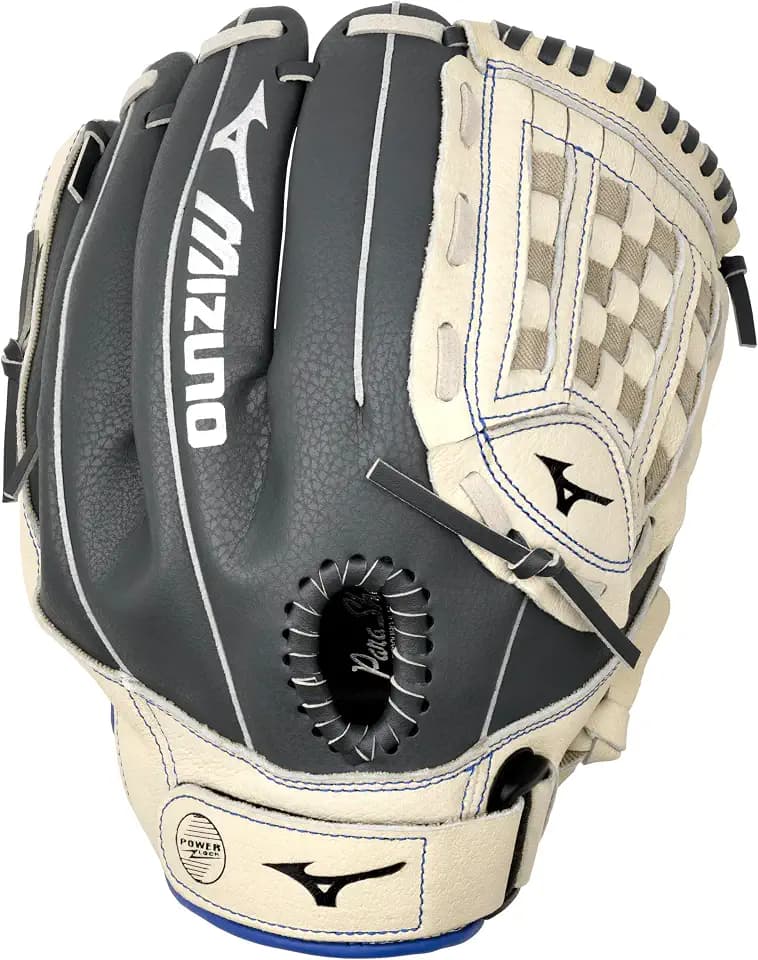 Mizuno Prospect PowerClose Youth Baseball Glove Series I V-Flex Notch I Parashock Palm Pad I Buttersoft Palm Liner