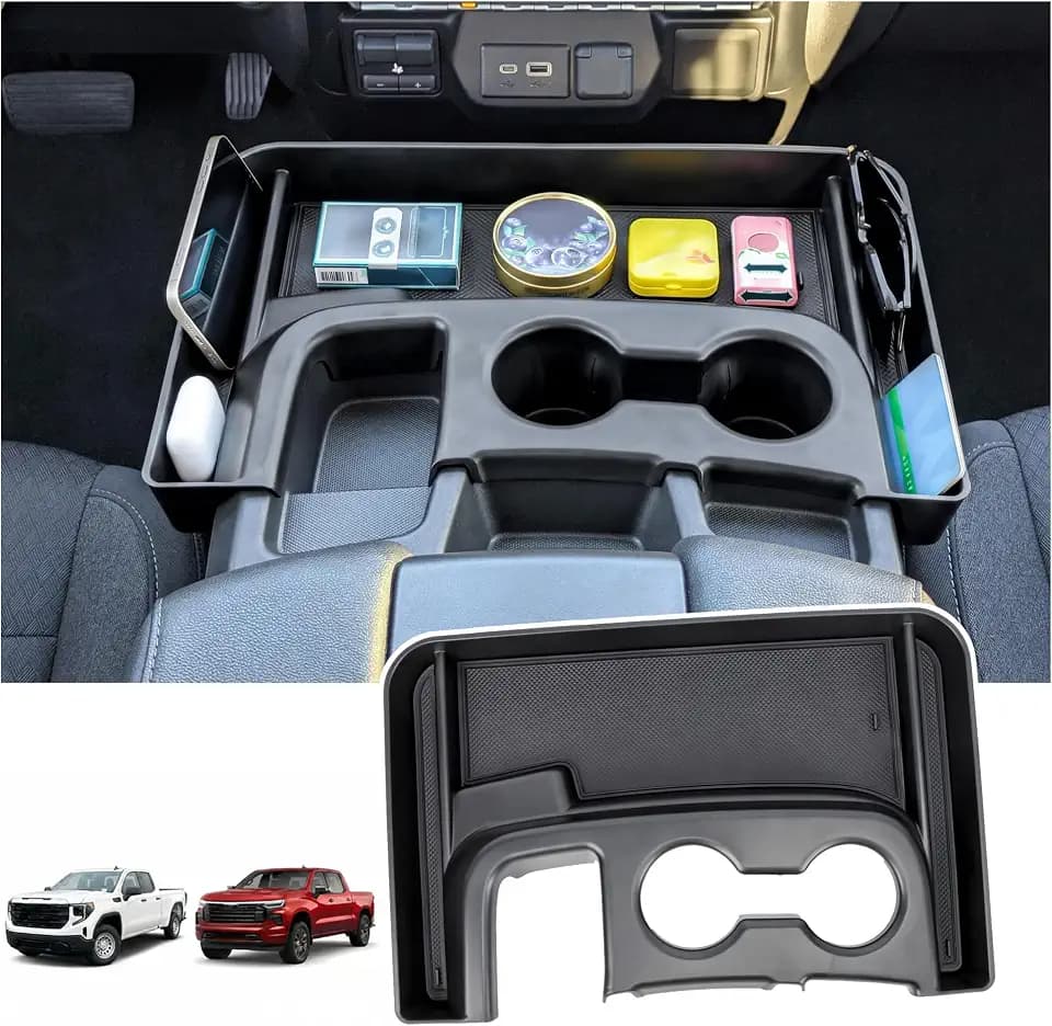Center Console Tray for 2019-2026 Chevy Silverado/GMC Sierra 1500
