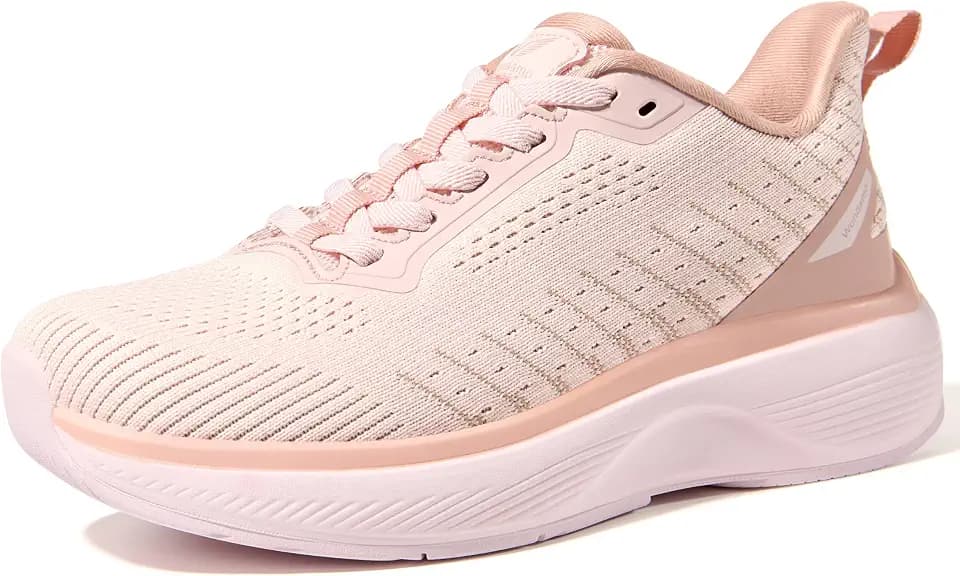 Wondamo Women's Walking Shoes Slip On (Runs Large: Order Size Down) Comfortable Rebound Running Tennis Shoes Lightweight Breathable Non Slip Supportive Casual Athletic Fashion Sneakers