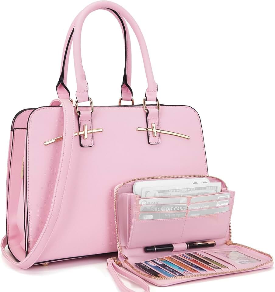 YZAOLL Purses for Women Handbag Wallet Work Tote Bag With 3 Compartments