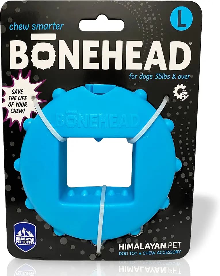 Himalayan Dog Chew Bonehead Dog Chew Holder, 1 Large Toy for Large Dogs