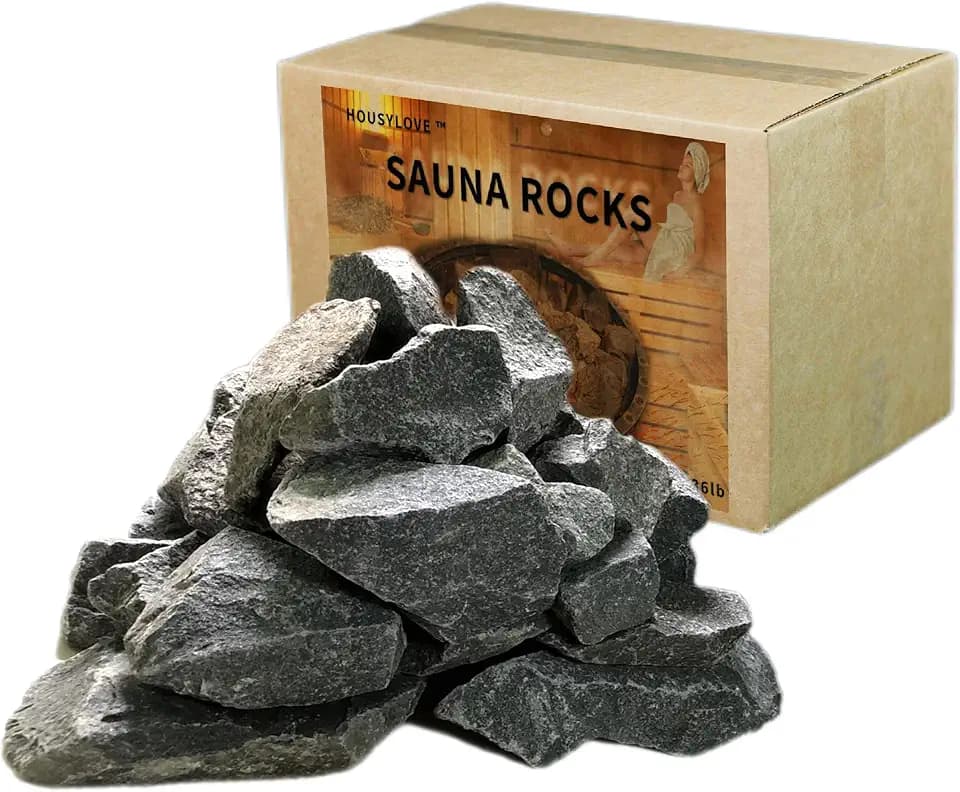 Sauna Rocks Stones for Sauna Heater in Steam Room, 36 LB