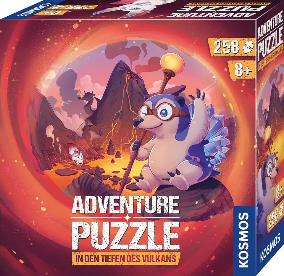 Kosmos Adventure Puzzle In den Tiefen des Vulkans, 258 Teile