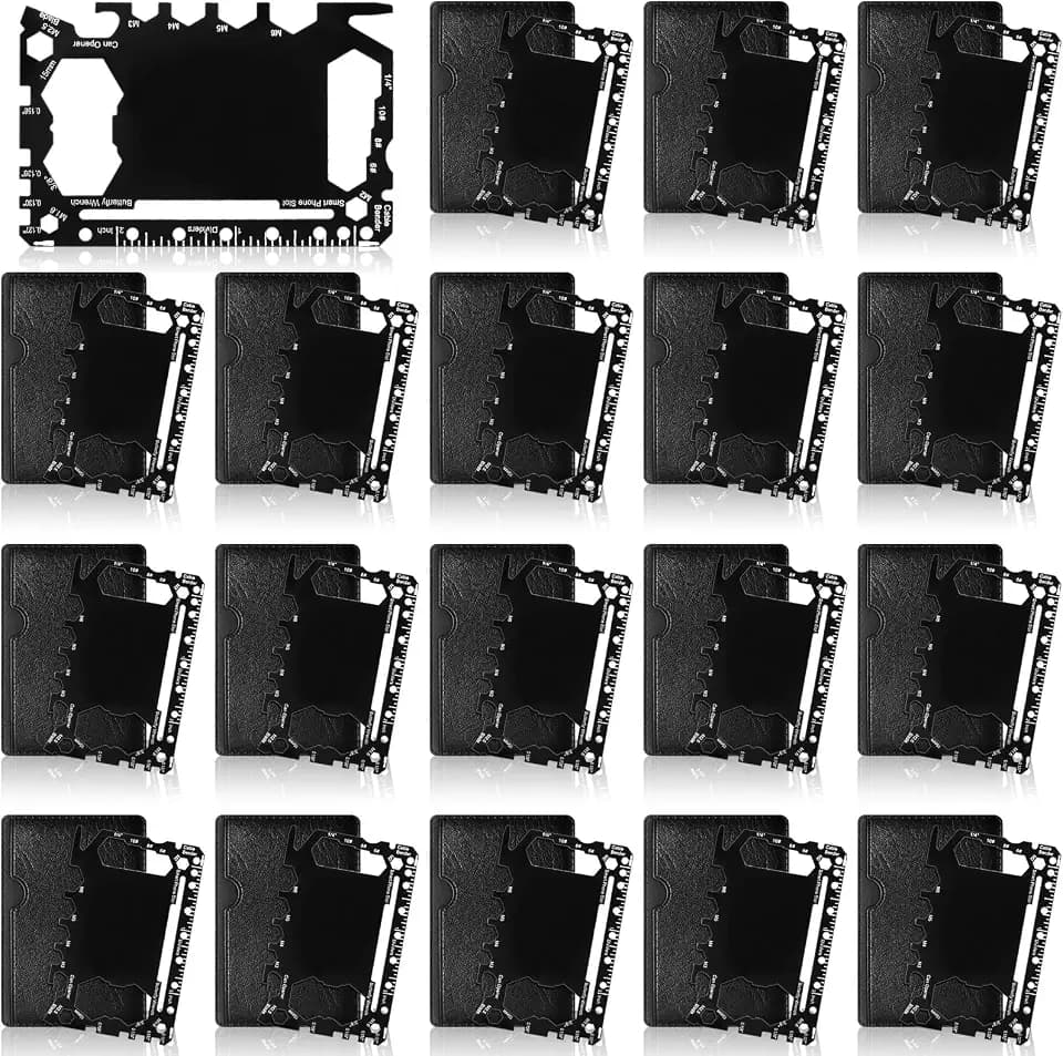 Cholemy 24 Pcs Credit Card Wallet Multitool 46 in 1