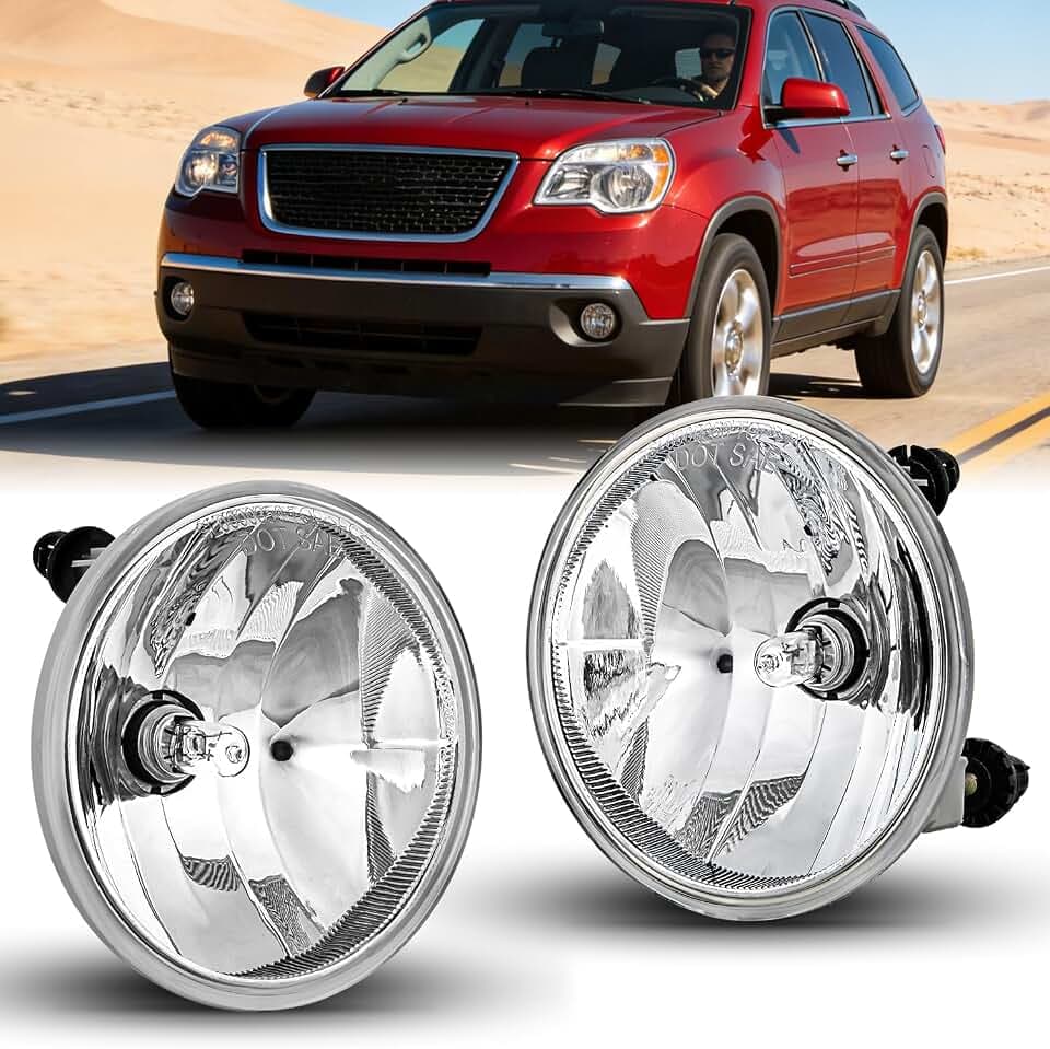 Nilight Fog Light Assembly Compatible with 2007-2013 Chevy Avalanche