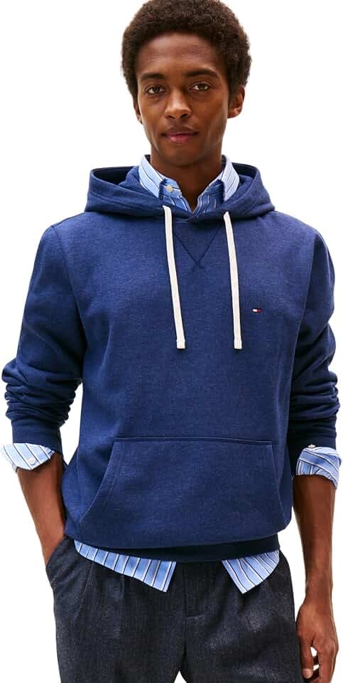 Tommy Hilfiger Herren Hoodie Seasonal Fleece mit Bauchtasche