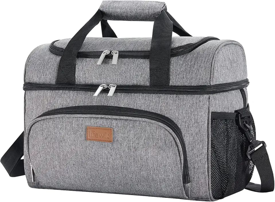 Lifewit Insulated Cooler Bag, Large Leakproof Beach Cooler, Lightweight Portable Double Layer Soft-Sided Travel Ice Chest for Camping, Kayaking, Road Trips, Grocery Shopping
