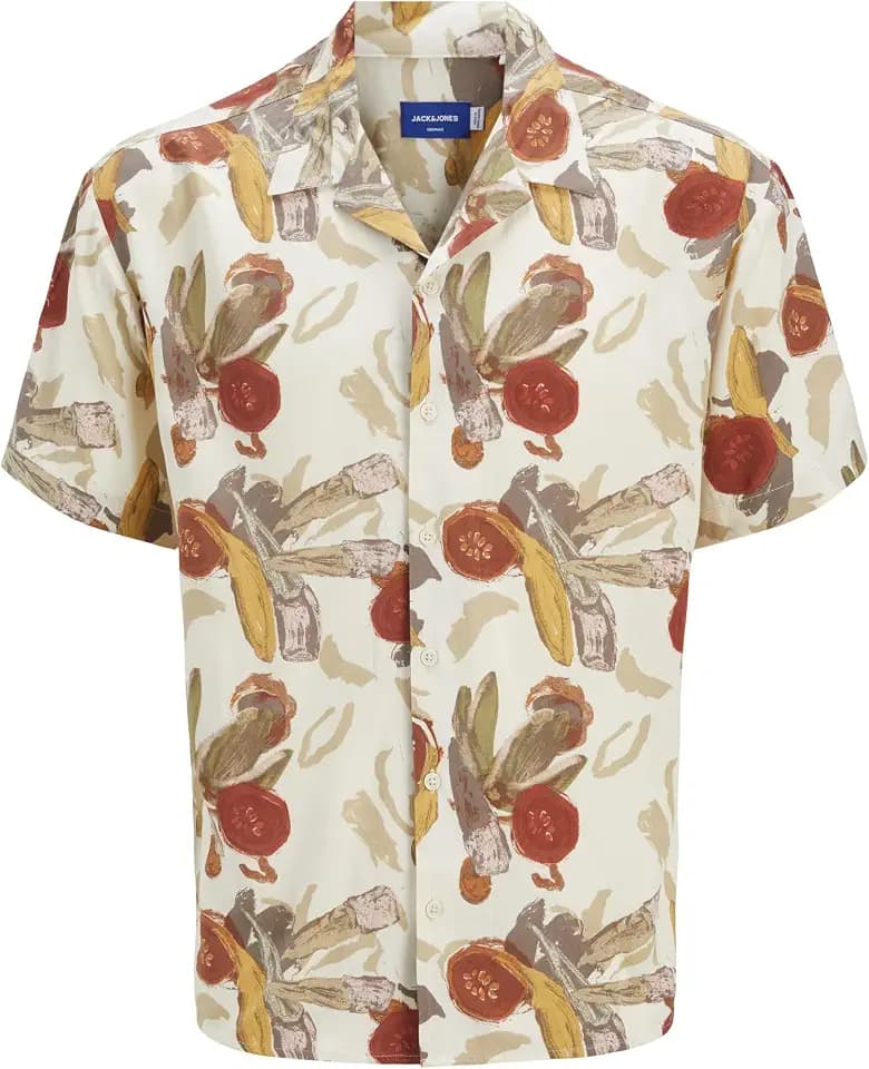 JACK & JONES Male Hawaii-Hemd Relaxed Fit Hawaii-Hemd