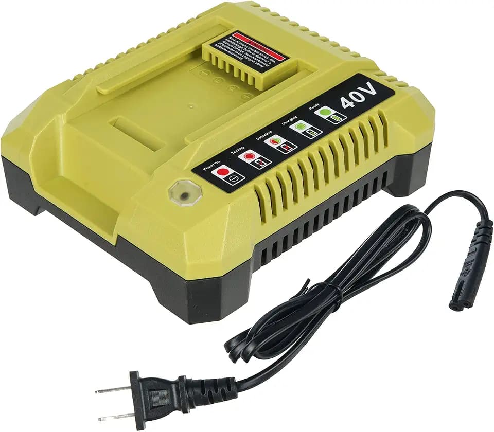 40V Battery Charger for Ryobi 40V Battery, OP401 Charger Compatible with Ryobi 40 Volt Lithium-Ion Batteries OP4015 OP4026 OP4030 OP4040 OP4050 OP40601