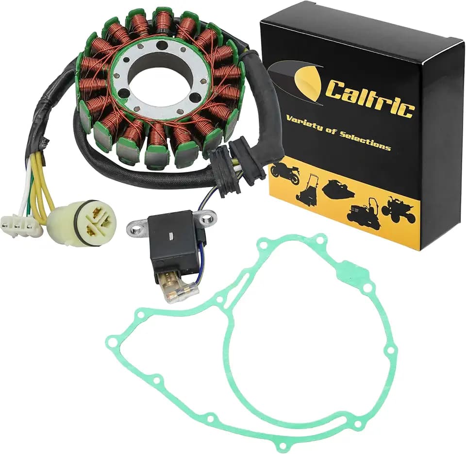 Caltric Stator and Gasket Compatible With Honda Trx300 Trx-300 Fourtrax 300 1988-199518 Pol