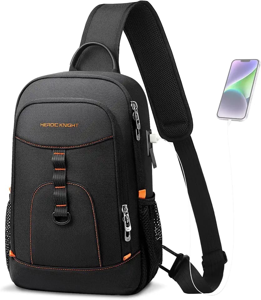 Crossbody Sling Bag for Men Women Fits 11.3" iPad Work Daypack