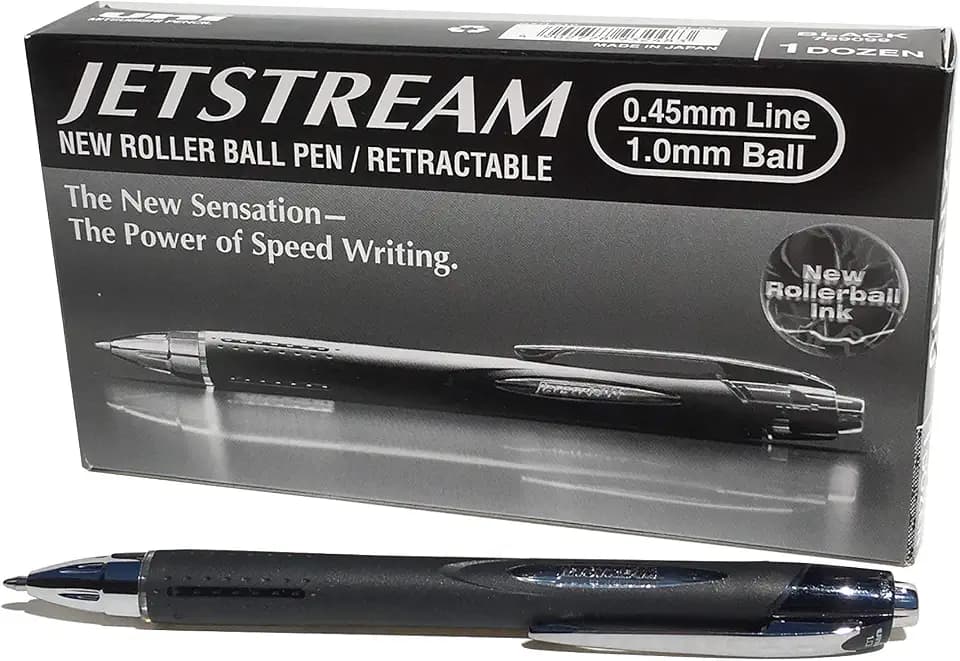 Uni-Ball 9008020 Jetstream Tintenroller mit Druckmechanik schwarz