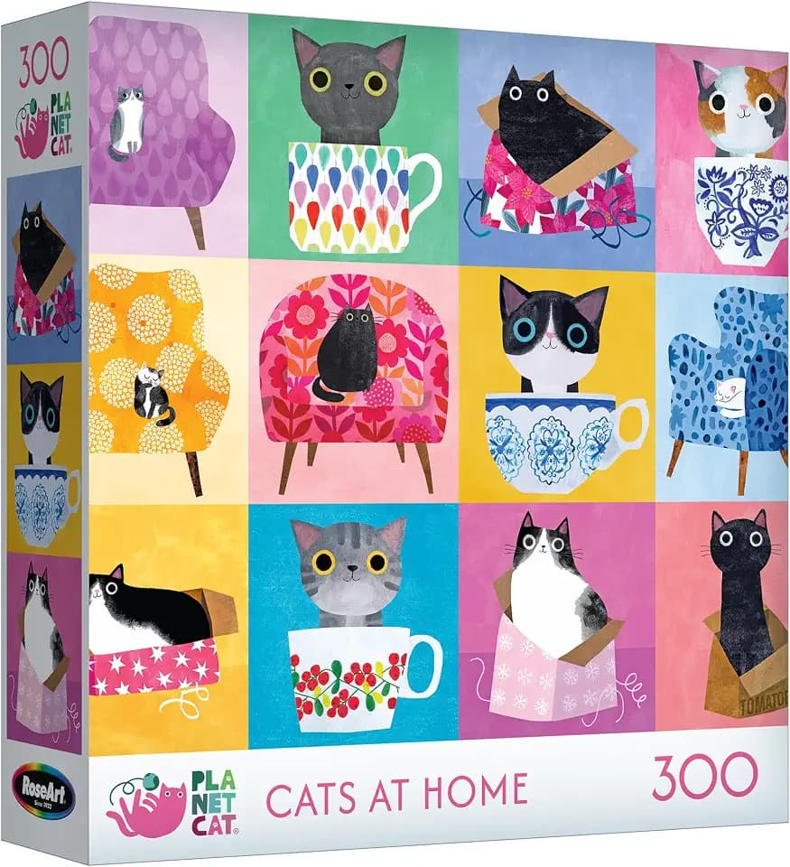 RoseArt - Planet Cat - Cats at Home - 300 Piece Jigsaw Puzzle for Adults
