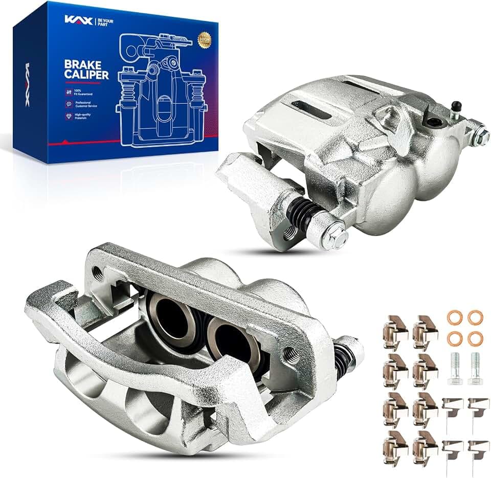KAX 18B5022+18B5023 Brake Caliper Compatible with Ford F-250 Super Duty 2005 2006 2007 2008 2009 2010 2011 2012, Front Disc Brake Caliper