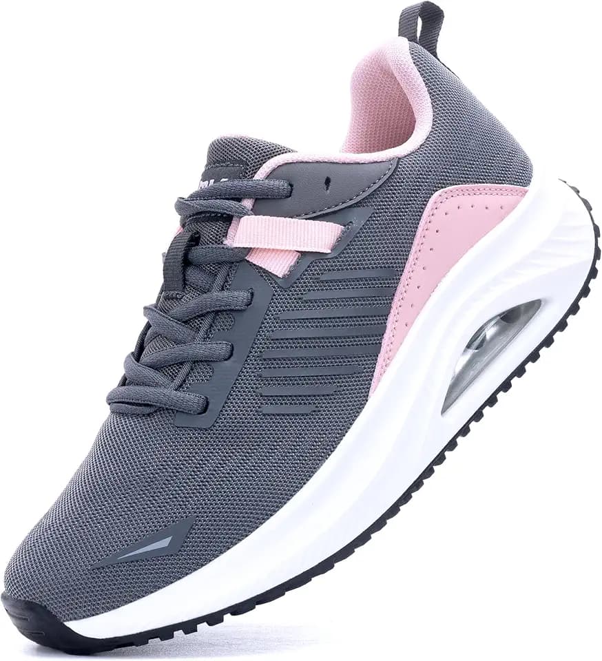 AOV Womens Wide Walking Shoes Arch Support Plantar Fasciitis Sneakers