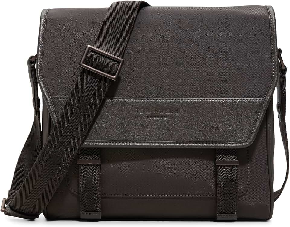 Ted Baker Men's Exeter Messenger Bag, Dark Brown