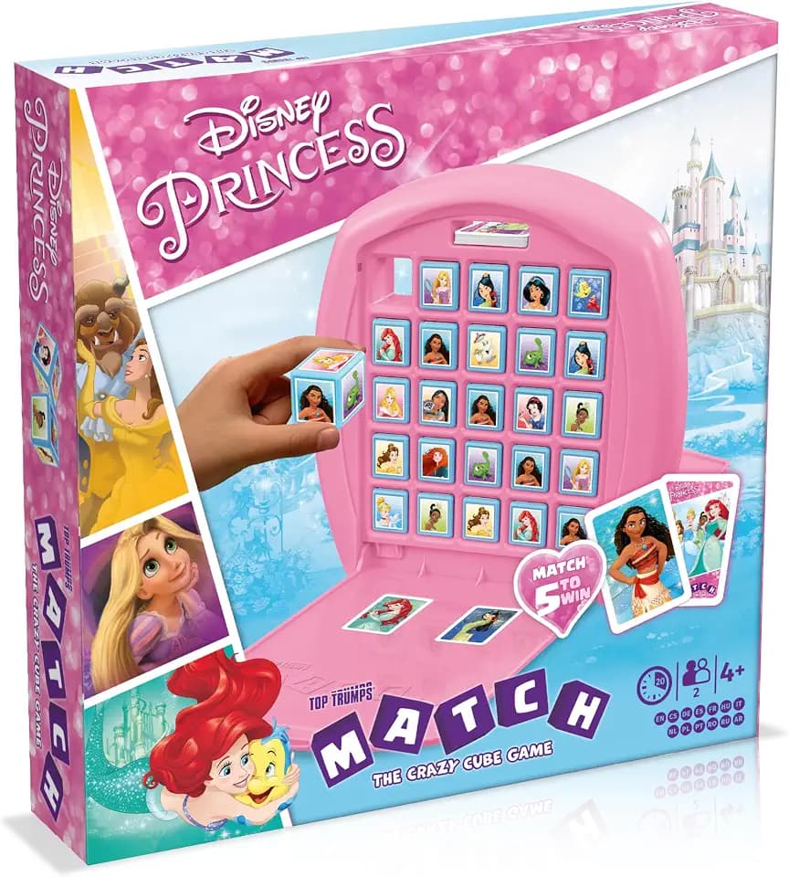 Winning Moves - Spiel Disney Prinzessinnen – Gesellschaftsspiel – Reisespiel – französische Version