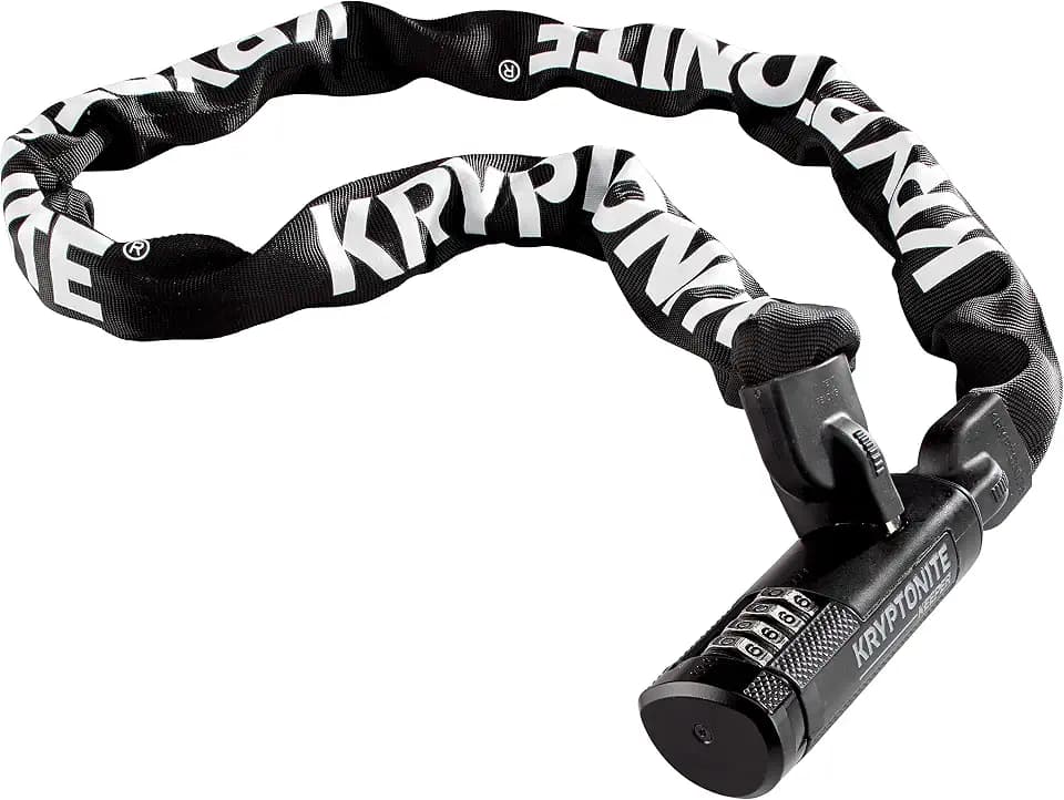 Kryptonite Keeper 712 Combo Bike Chain Lock, 4ft Resettable Bike Lock