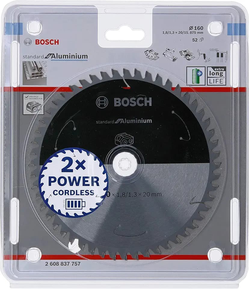 Bosch 1x PRO Aluminium cordless Kreissägeblatt, 160 x 1,8 x 20 mm