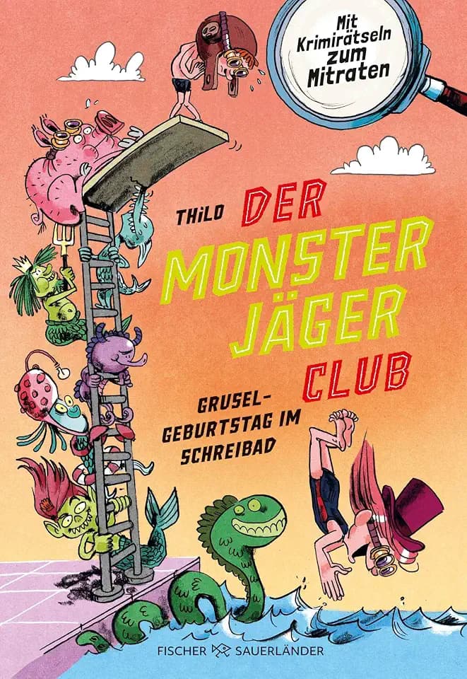 Der Monsterjäger-Club – Gruselgeburtstag im Schreibad: Mit Krimirätseln zum Mitraten | Lustiges Kinderbuch mit Rätseln für Leseanfänger ab 6 Jahren ... (Ratekrimis für Erstleser), Band 4)