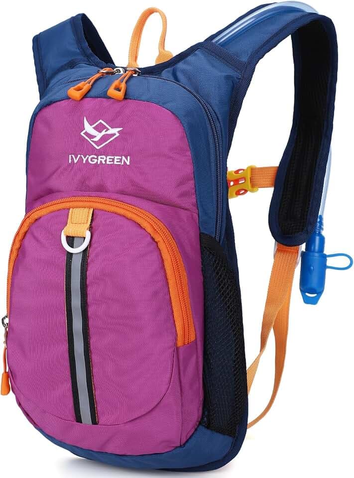 Ivygreen Kids Hydration Backpack for Hiking, 1.5L Water Bladder