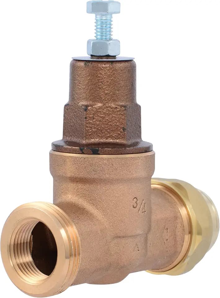 Cash Acme EB45 Pressure Regulating Valve, Single Union, 3/4 Inch NPT Female x NPT Female, Metal Top, 60 PSI, PVA16M-SUTH-63
