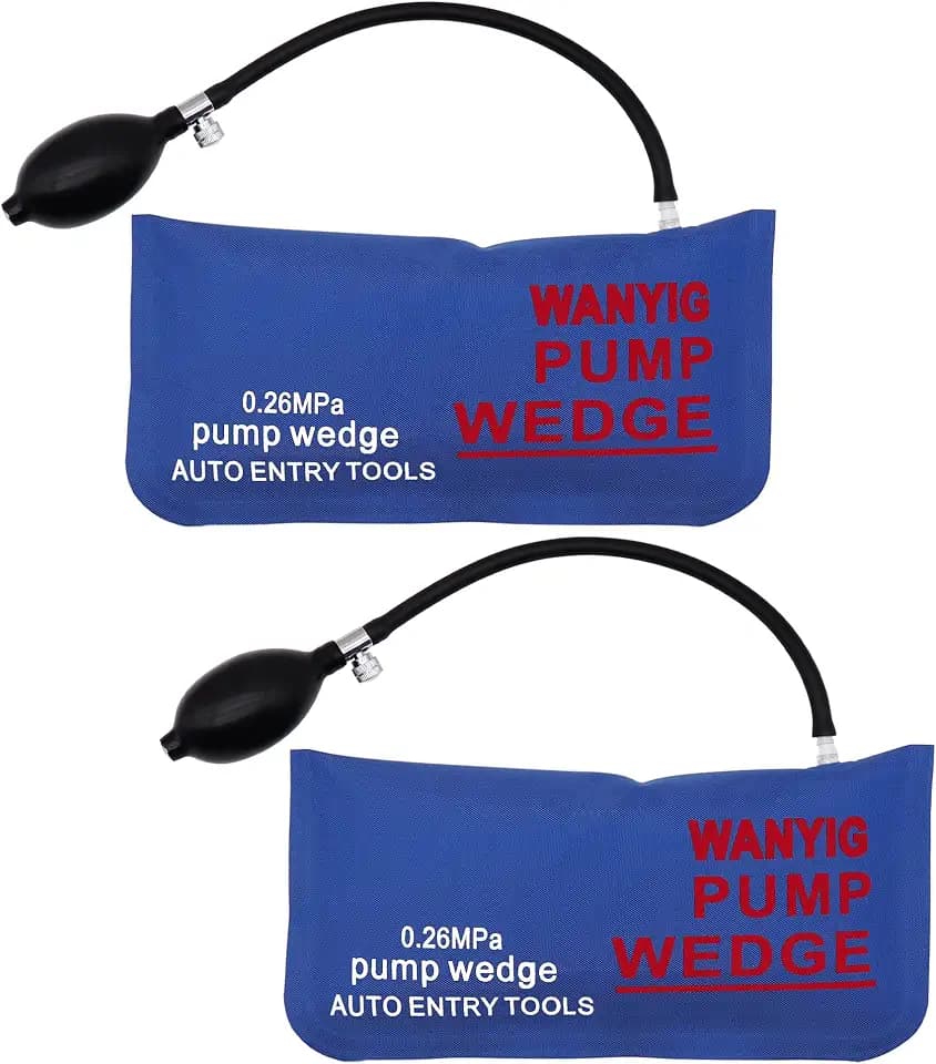 2 Stück Montagekissen, Pumpkissen Montagekissen Luftkissen Hebekissen Luftkissenheber Air Wedge Pump Jeder Belastung bis 200kg,L Rechteck