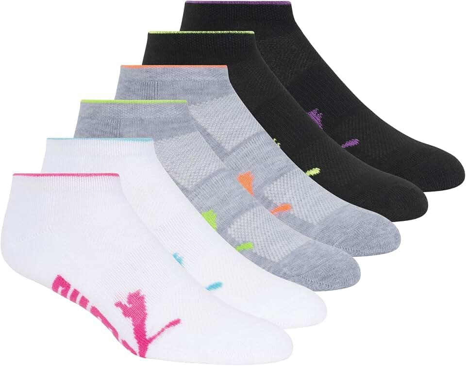 PUMA Women's Low Cut Socks (6-Pack)