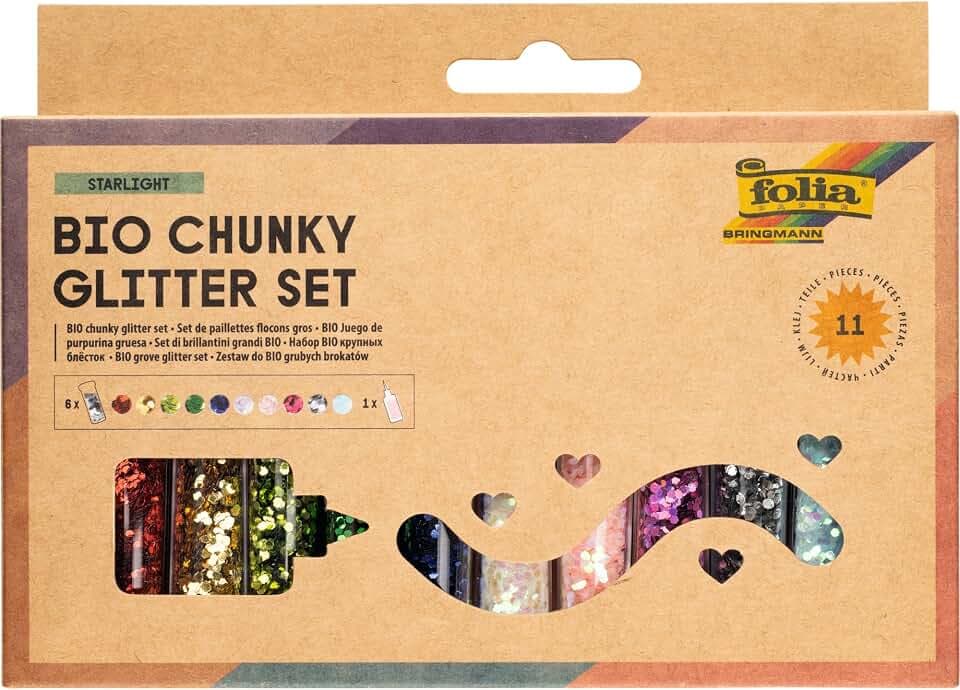 folia 5891 - Chunky Glitter Set STARLIGHT, 10 Dosen