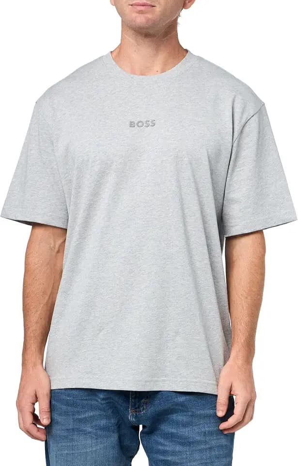 BOSS Men's Tonal Center Logo Cotton T-Shirt