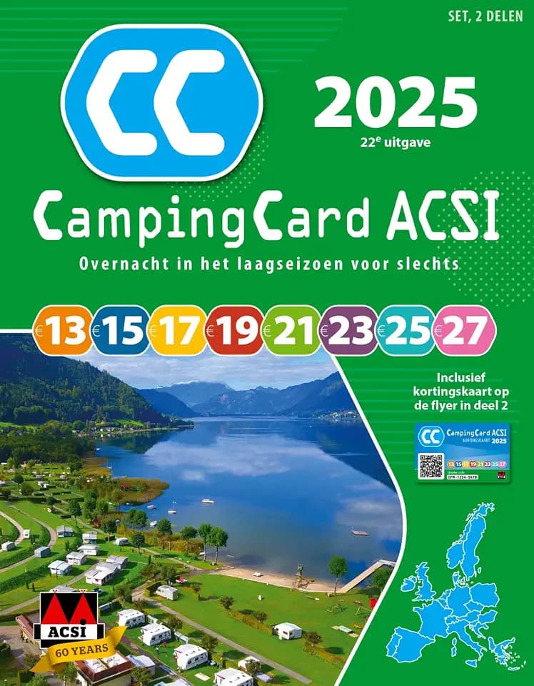 CampingCard ACSI 2025 (set): Set 2 delen (ACSI Campinggids)