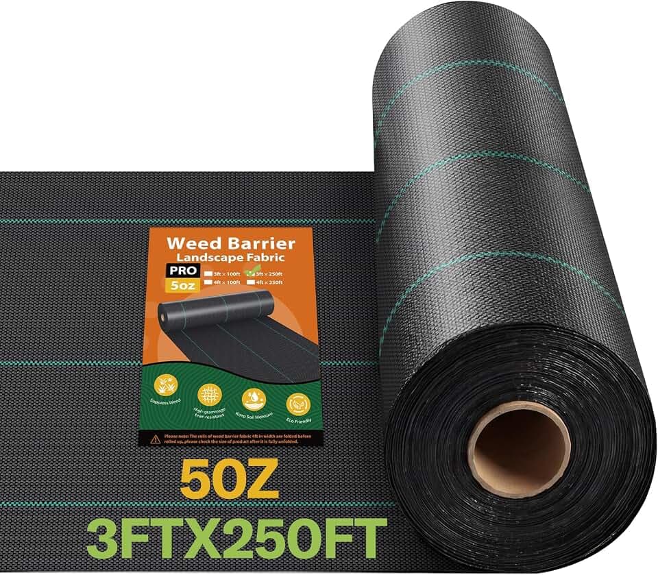 iropro Premium 5oz Weed Barrier Fabric Heavy Duty 3ftx250ft